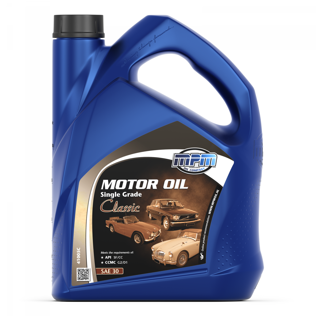 MPM Engine Oil SAE 30 Super Single Grade Classic 5L Mineral API SF/CC
